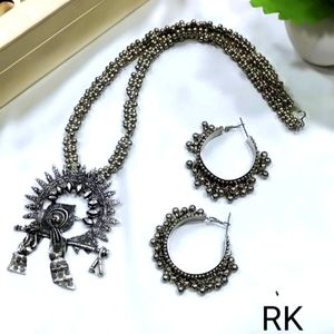 Oxidised silver jewellery